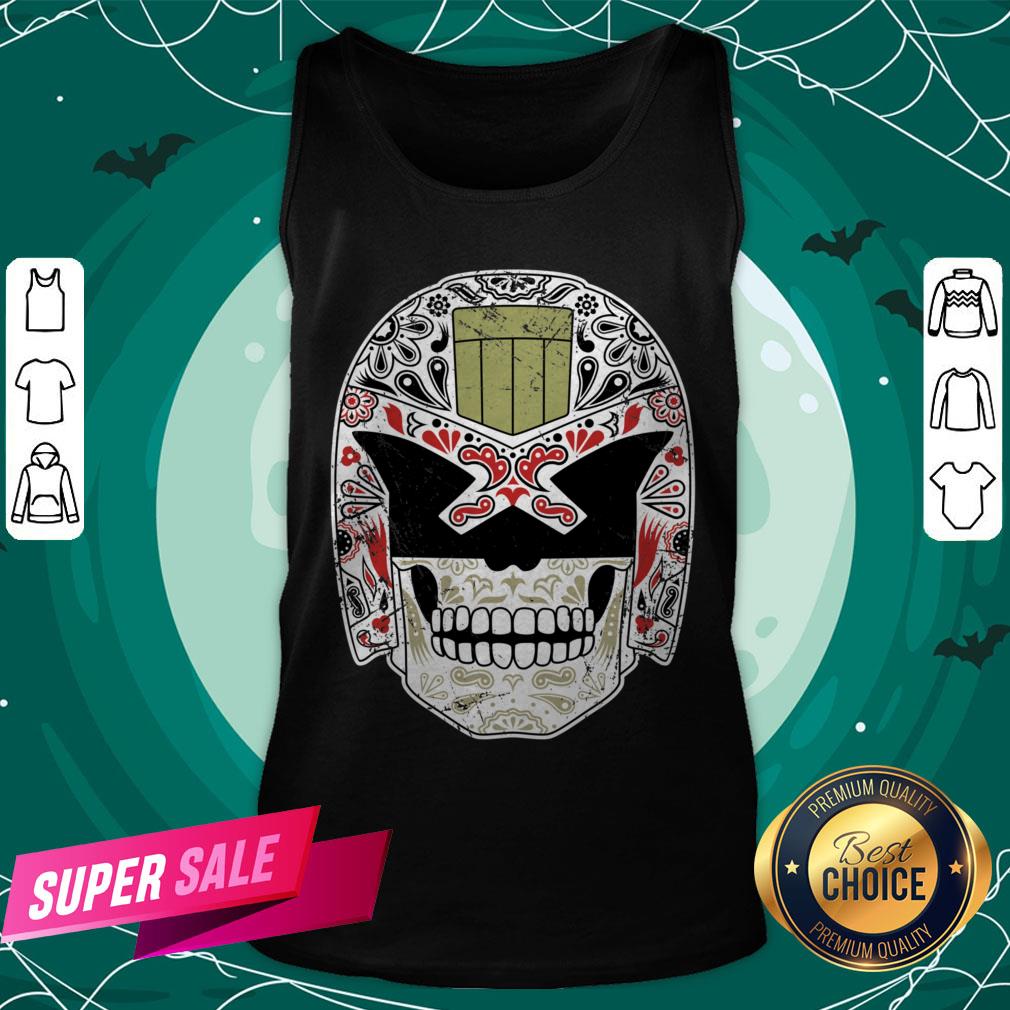Day Of The Dredd Variant Sugar Skull Dia De Muertos Shirt - Image 3