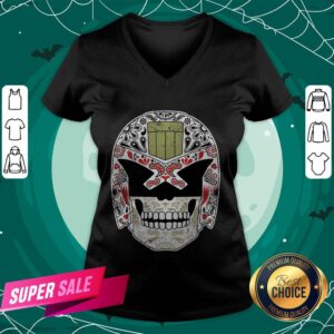 Alternative view of Day Of The Dredd Variant Sugar Skull Dia De Muertos Shirt