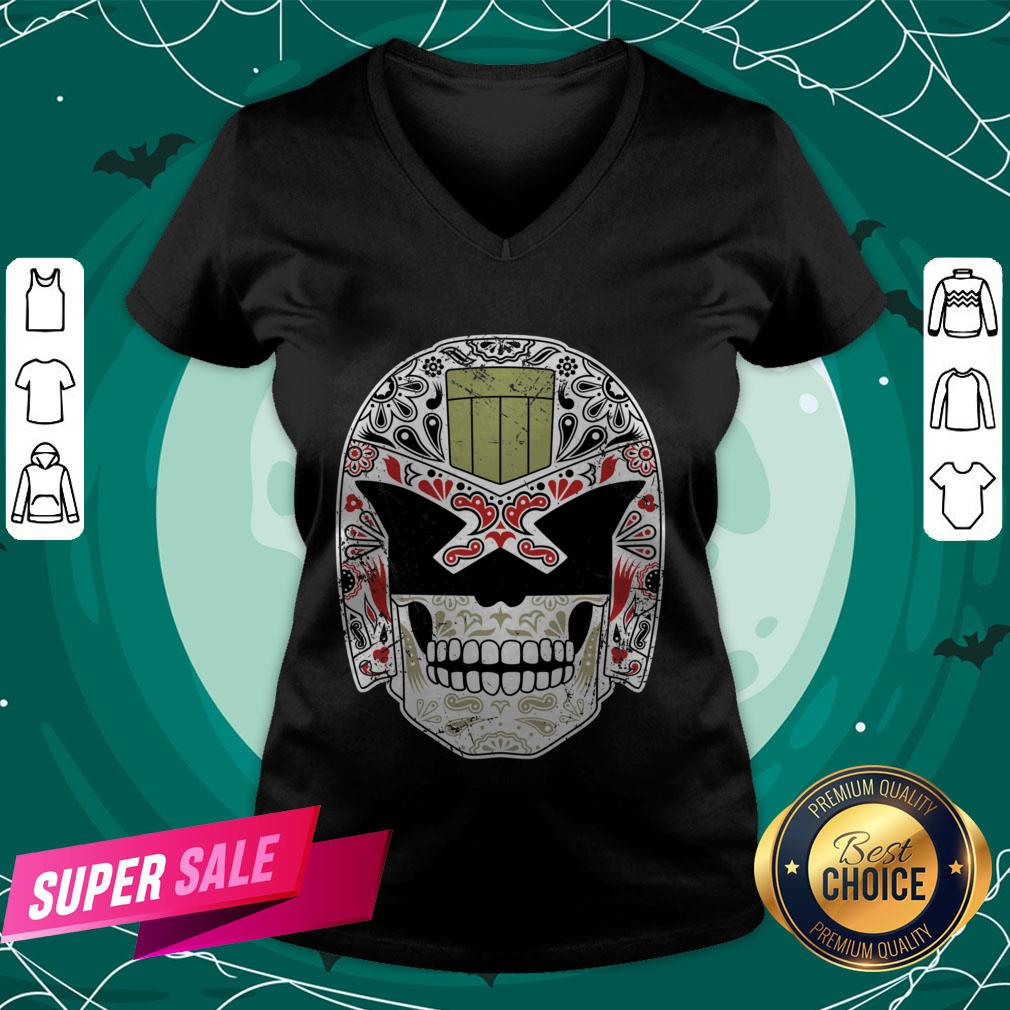 Day Of The Dredd Variant Sugar Skull Dia De Muertos Shirt - Image 2