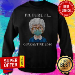 Alternative view of Funny The Golden Girls Picture It Quarantine 2020 Shirt