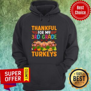 Alternative view of Thankful For My 3rd Grade Turkeys Chicken Shirt