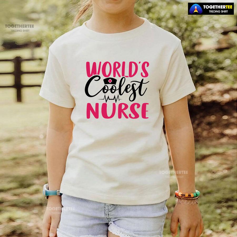 World’s Coolest Nurse Heartbeat T-Shirt - Image 4