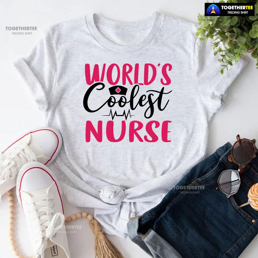 World’s Coolest Nurse Heartbeat T-Shirt