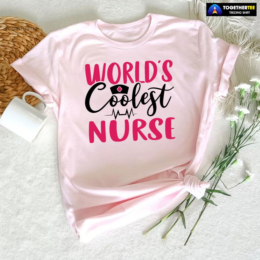 World’s Coolest Nurse Heartbeat T-Shirt - Image 6