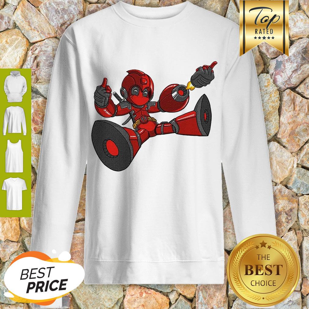 Cute Megaman Deadpool Capcom And Marvel Mashup Shirt - Image 2