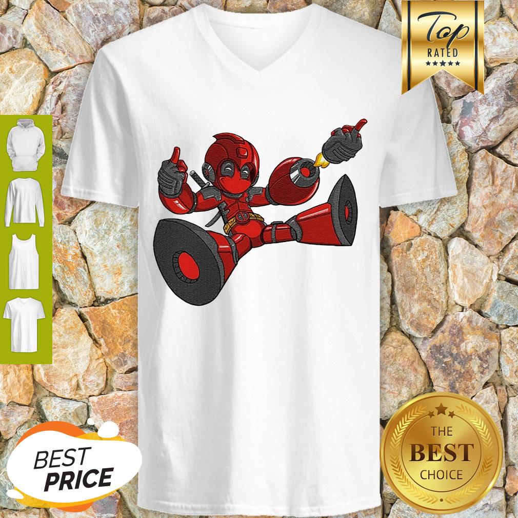 Cute Megaman Deadpool Capcom And Marvel Mashup Shirt - Image 4