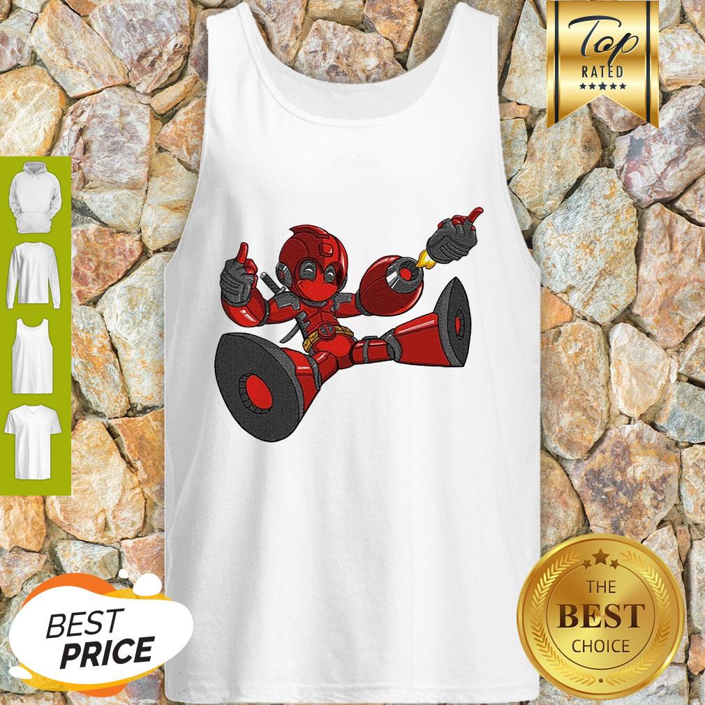 Cute Megaman Deadpool Capcom And Marvel Mashup Shirt - Image 5