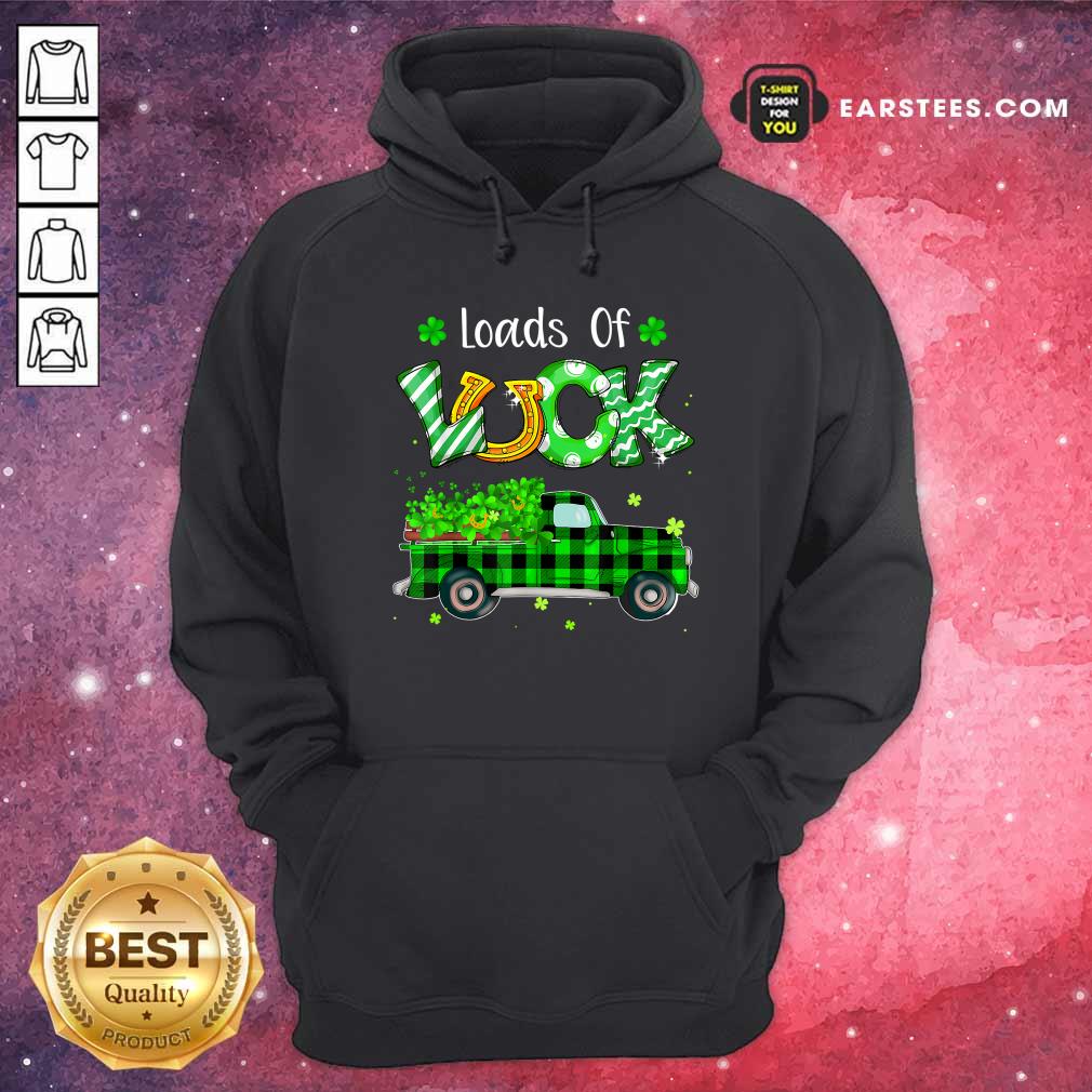 Official Loads Of Luck Truck Shamrock St Patricks Day Shirt - Image 2