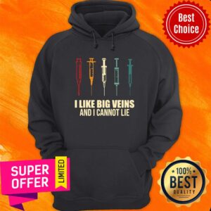 Alternative view of Premium Needle I Like Big Veins And I Cannot Lie Vintage Retro Shirt