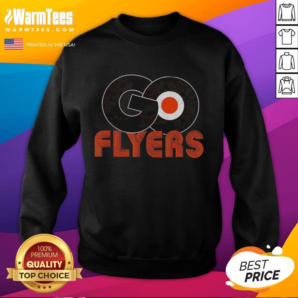 Nice Philadelphia Flyers Ice Hockey Let's Go Flyers Logo T-Shirt - Image 5