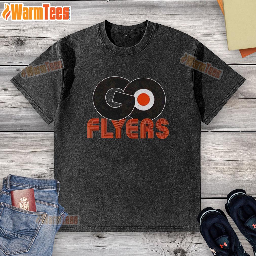 Nice Philadelphia Flyers Ice Hockey Let's Go Flyers Logo T-Shirt - Image 6