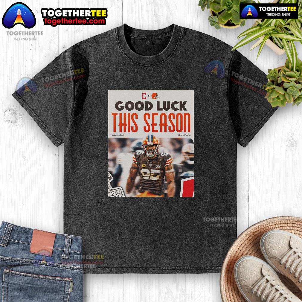 Top Cleveland Browns Good Luck This Season T-Shirt - Image 6