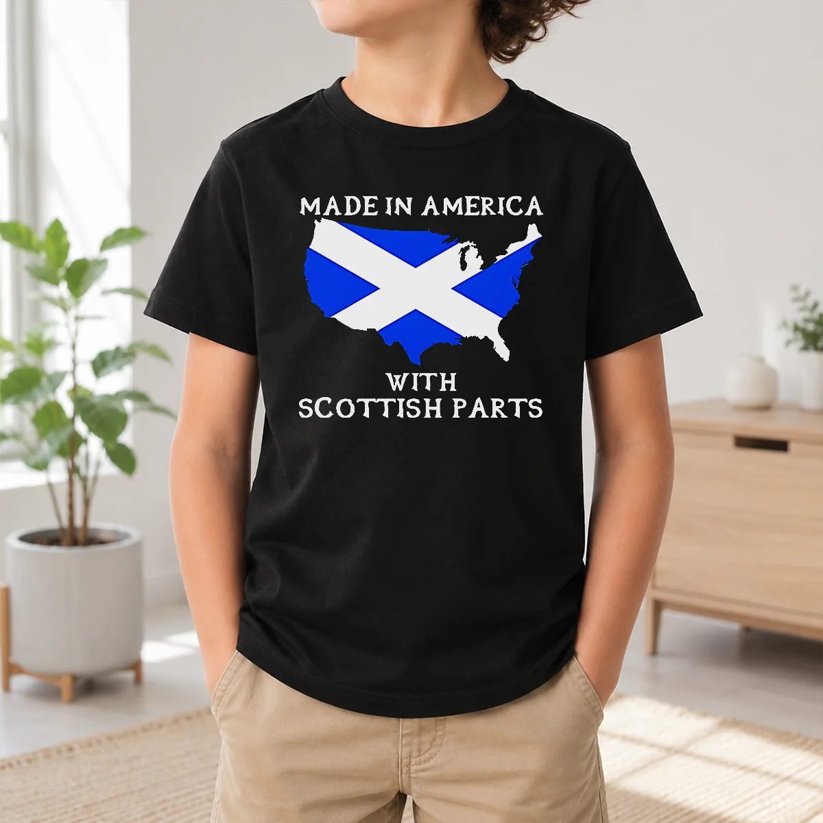 Nice Good Made In America With Scottish Parts United States Of America Scotland Heritage Shirt - Image 9