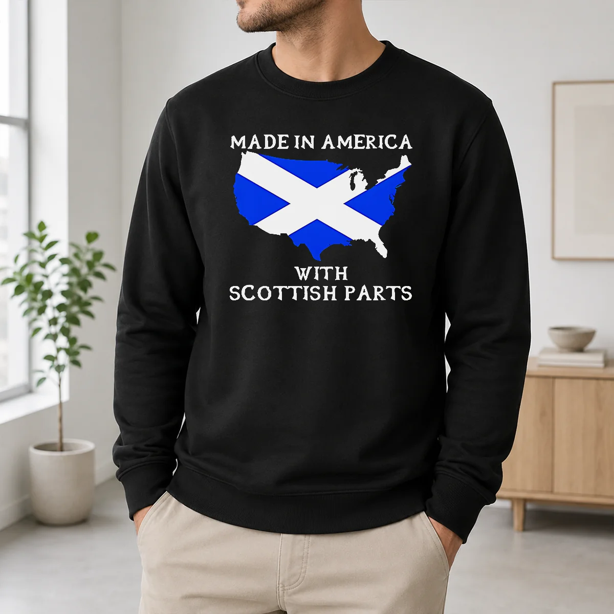 Nice Good Made In America With Scottish Parts United States Of America Scotland Heritage Shirt - Image 6