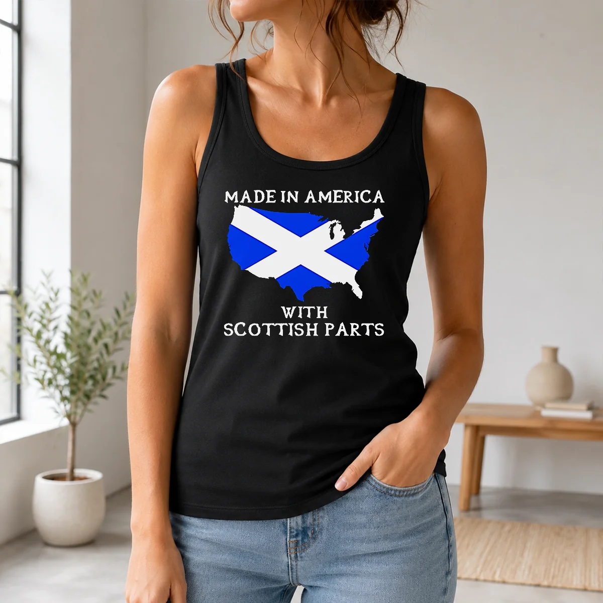 Nice Good Made In America With Scottish Parts United States Of America Scotland Heritage Shirt - Image 3