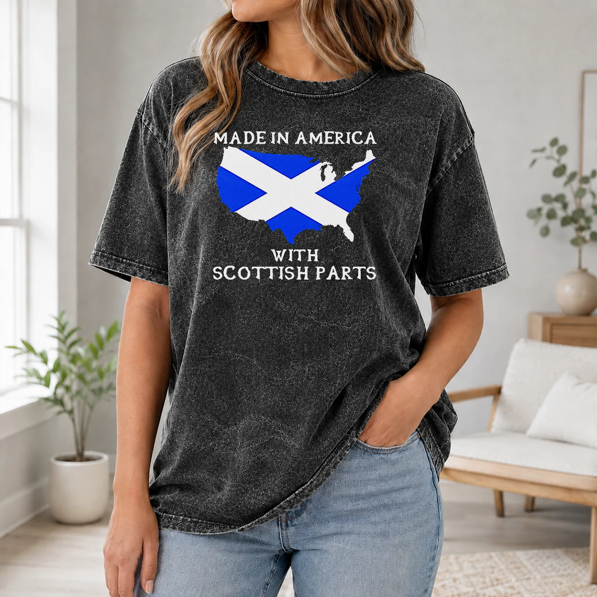 Nice Good Made In America With Scottish Parts United States Of America Scotland Heritage Shirt - Image 8