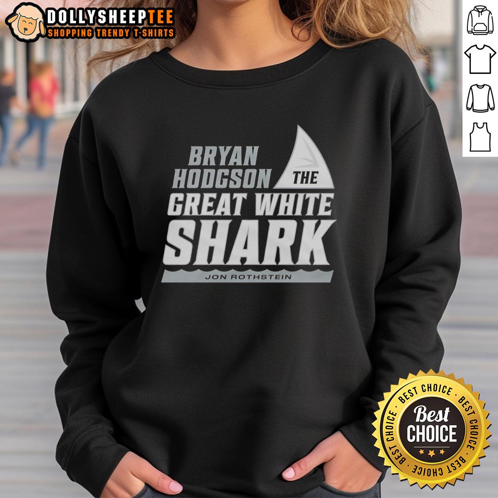 Official Jon Rothstein Bryan Hodgson The Great White Shark T-Shirt - Image 5