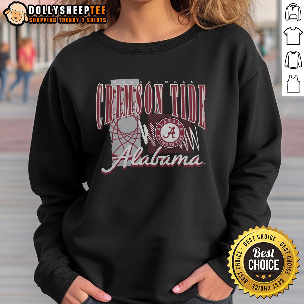 Original Alabama Crimson Tide Basketball Graphic T-Shirt - Image 5