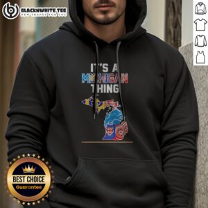 Alternative view of Good It's A Michigan Thing Sports Map Shirt