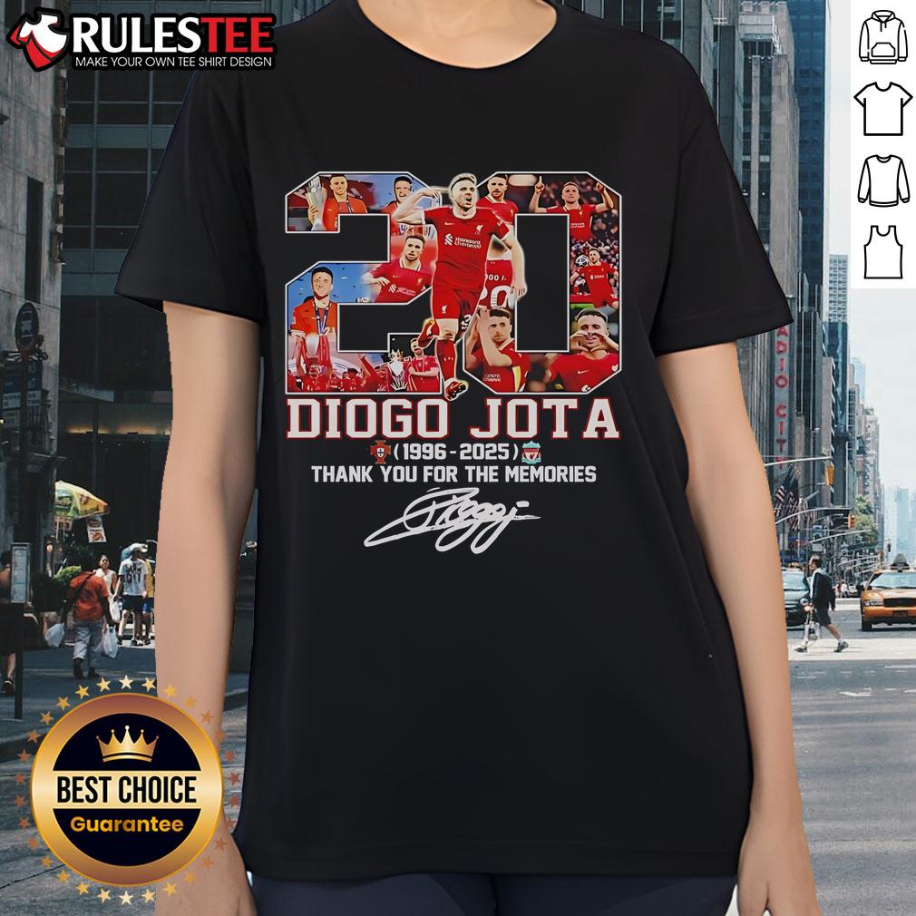 Nice Diogo Jota Memorial Liverpool FC 2025 signature T-Shirt - Image 3