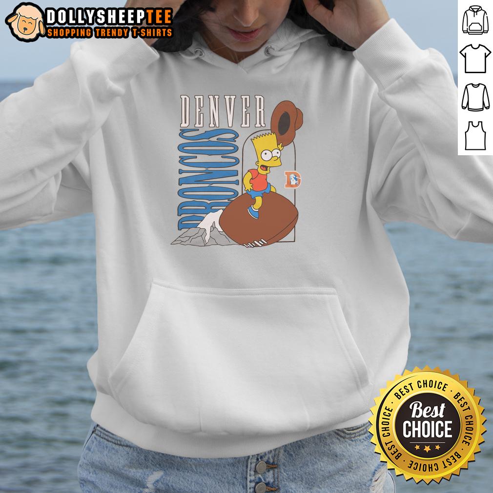 Nice The Simpsons Bart X Denver Broncos T-Shirt - Image 2