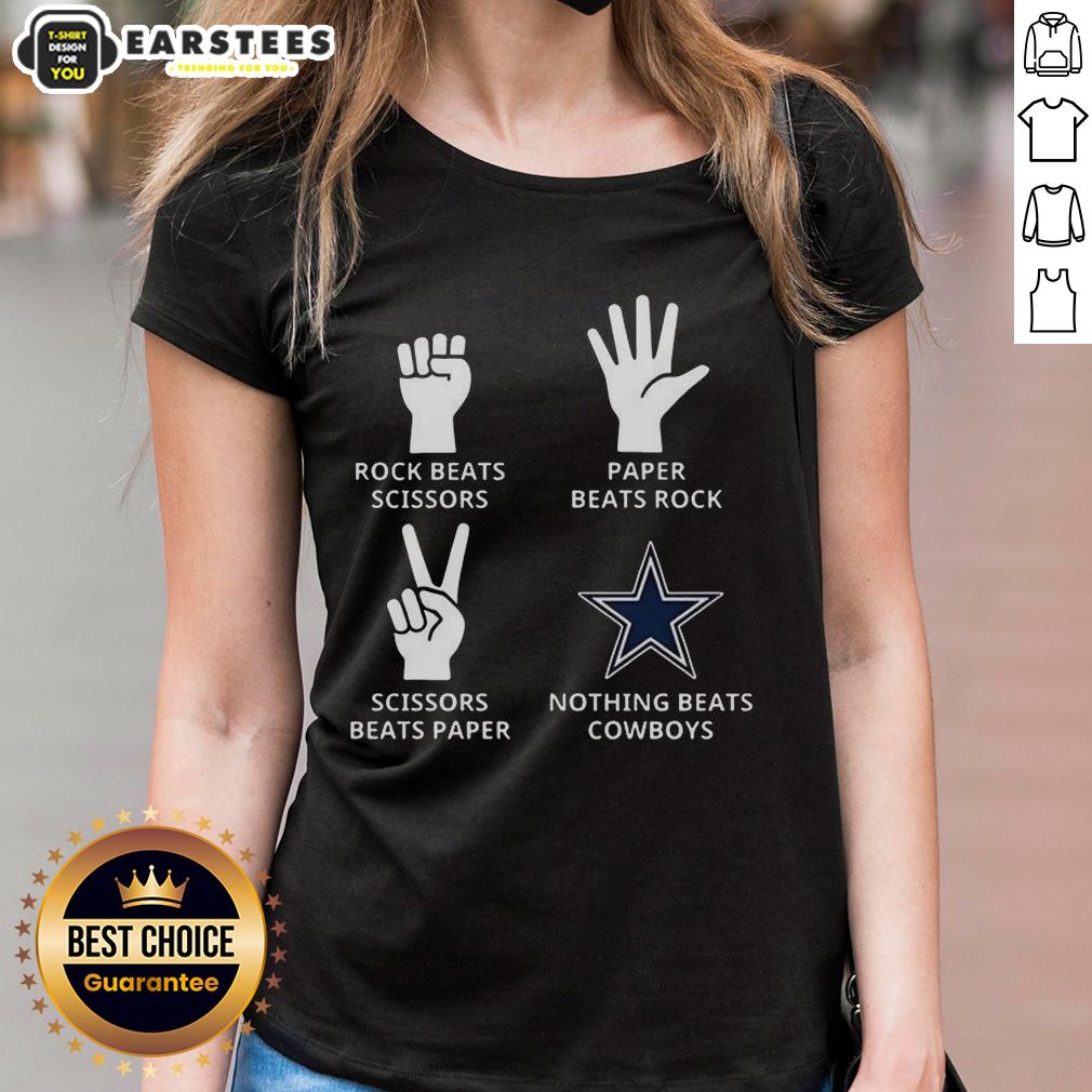 Top Nothing Beats Dallas Cowboys Football Logo T-Shirt - Image 3