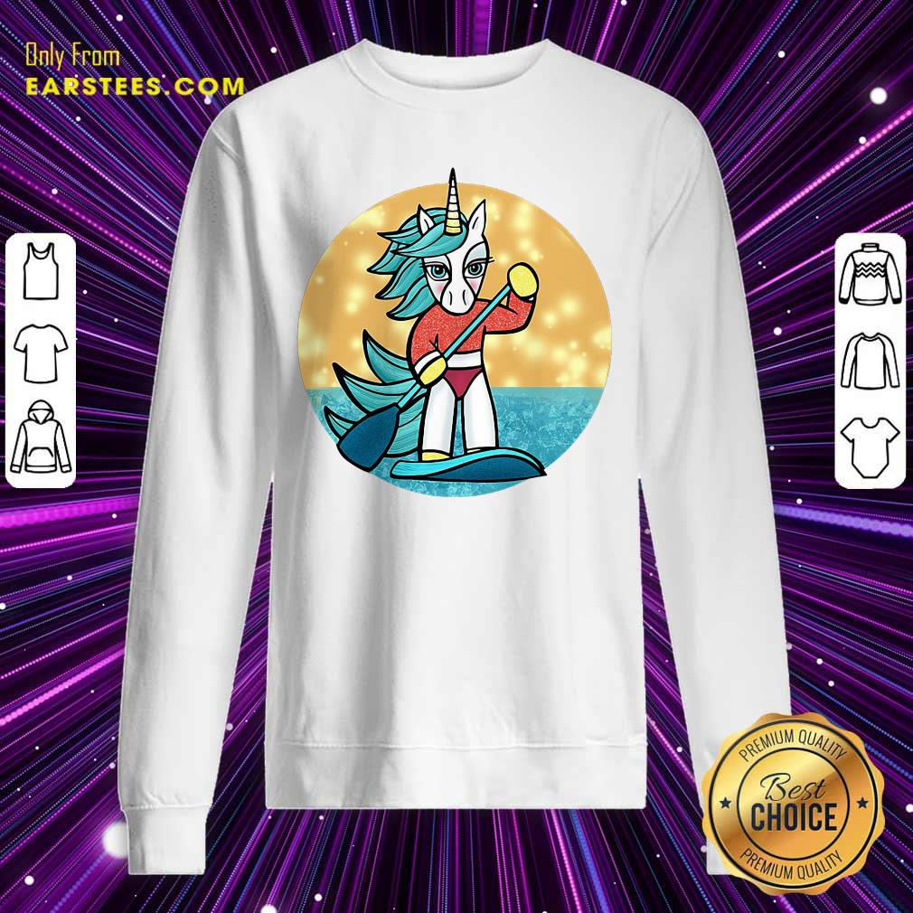 Funny Sup Unicorn Paddleboard T-Shirt - Image 5