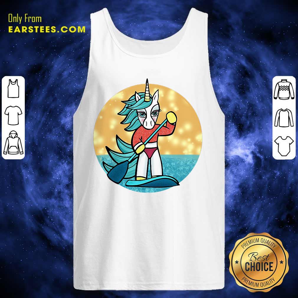 Funny Sup Unicorn Paddleboard T-Shirt - Image 4