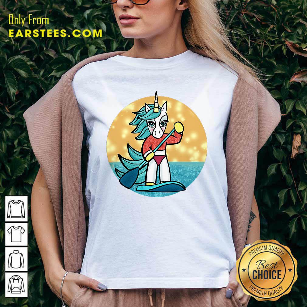 Funny Sup Unicorn Paddleboard T-Shirt - Image 3