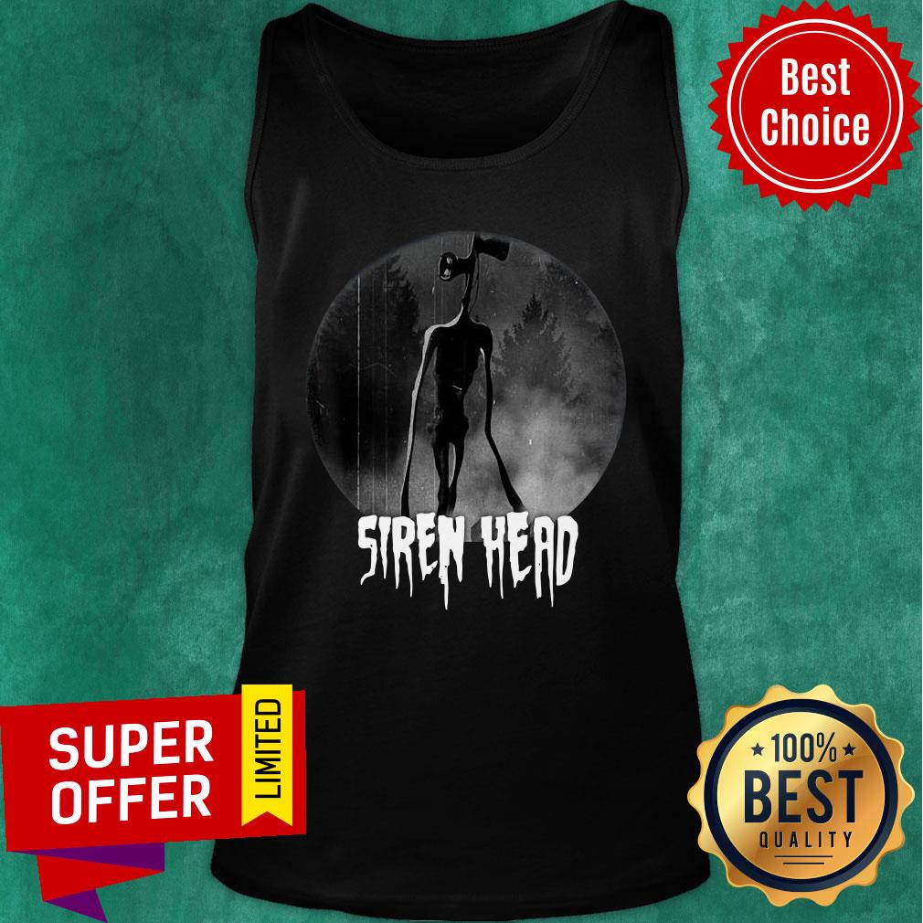 Scary Siren Head Vintage Meme Character Halloween Shirt - Image 4