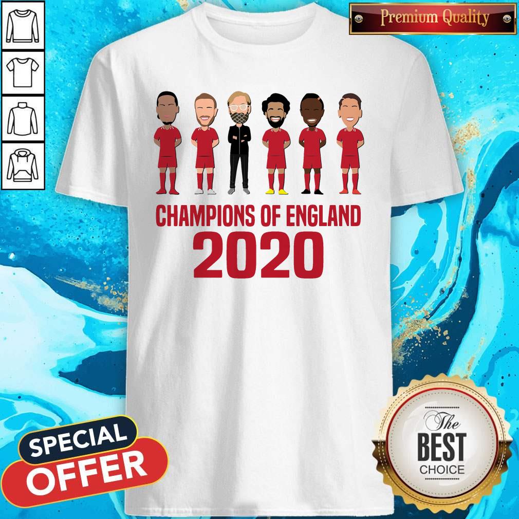 Liverpool Champions Of England 2020 Shirt
