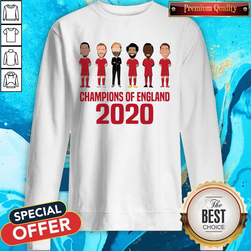 Liverpool Champions Of England 2020 Shirt - Image 2