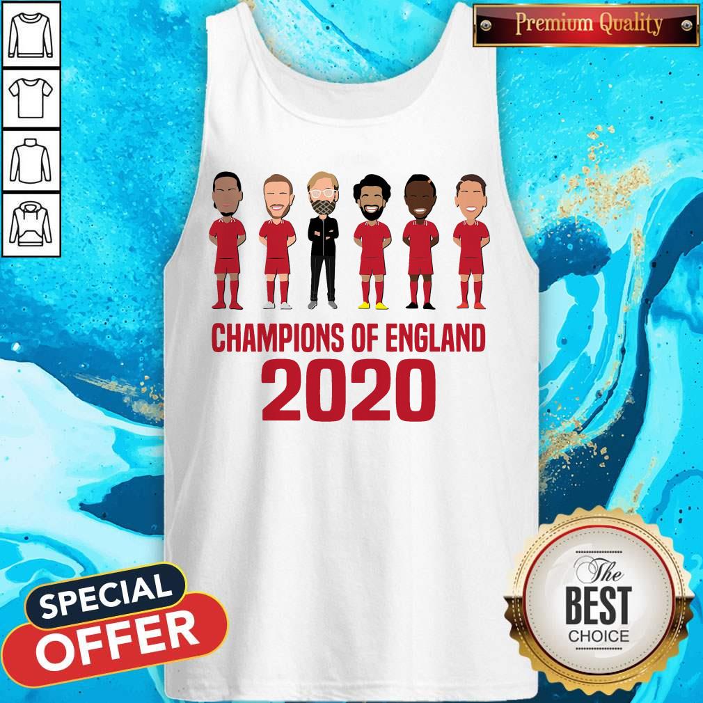Liverpool Champions Of England 2020 Shirt - Image 5