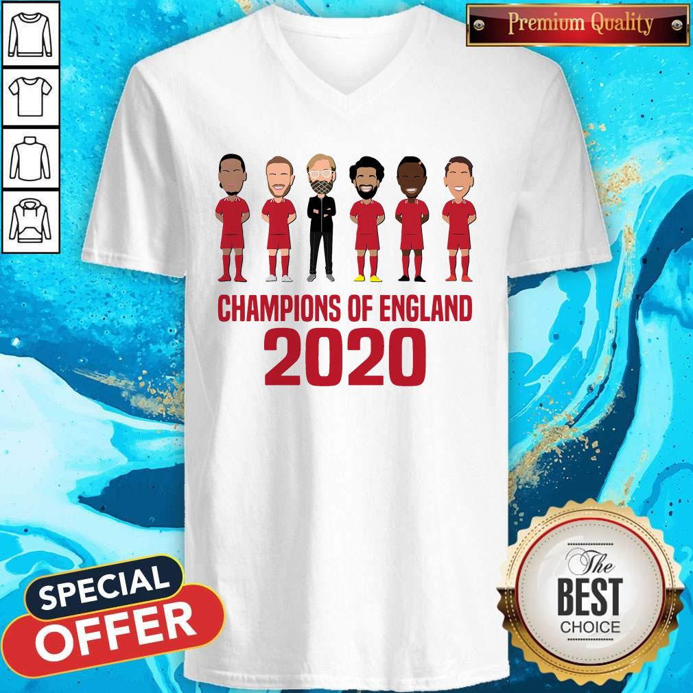 Liverpool Champions Of England 2020 Shirt - Image 4