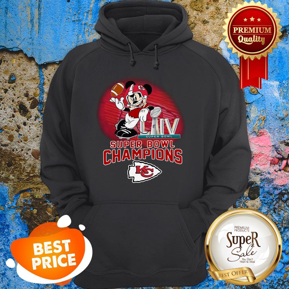 Mickey Mouse Mashup Kansas City Chiefs Super Bowl LIV Champions Shirt - Image 5
