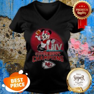 Alternative view of Mickey Mouse Mashup Kansas City Chiefs Super Bowl LIV Champions Shirt