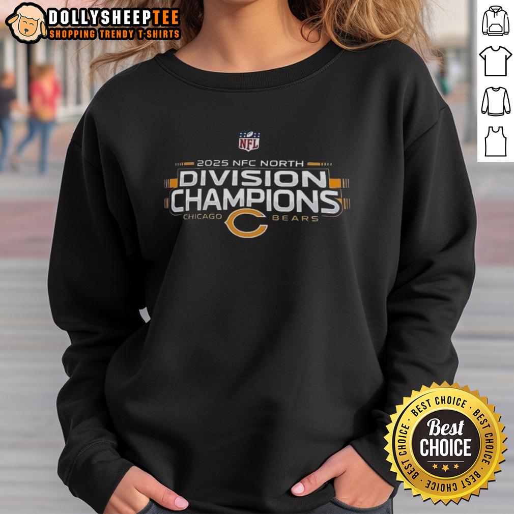 Premium Chicago Bears NFC East Division Champions 2025 Logo T-Shirt - Image 5