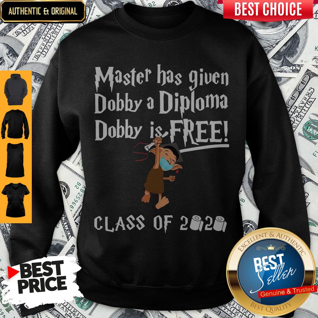 Master Has Given Dobby A Diploma Dobby Is Free Class Of 2020 Shirt - Image 5