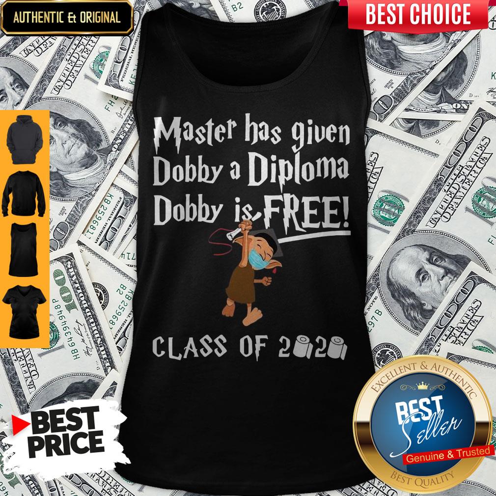Master Has Given Dobby A Diploma Dobby Is Free Class Of 2020 Shirt - Image 3