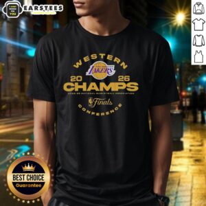 Original Los Angeles Lakers Western Conference Basketball Champions Nba Final 2025 26 T-Shirt