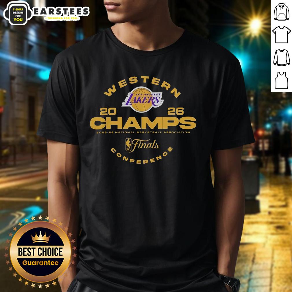 Original Los Angeles Lakers Western Conference Basketball Champions Nba Final 2025 26 T-Shirt