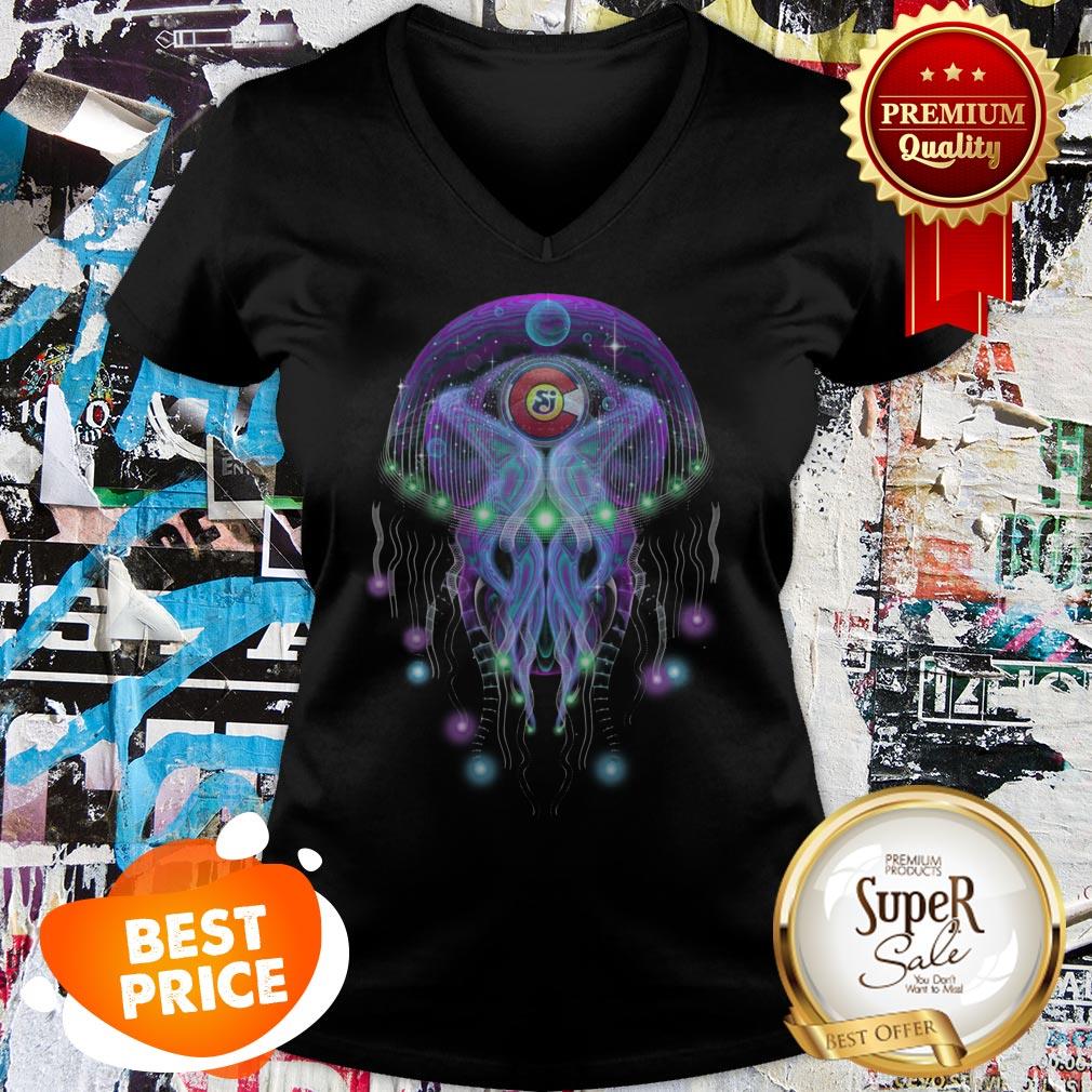String Cheese Incident CO Love Psychedelic Jellyfish Shirt - Image 2