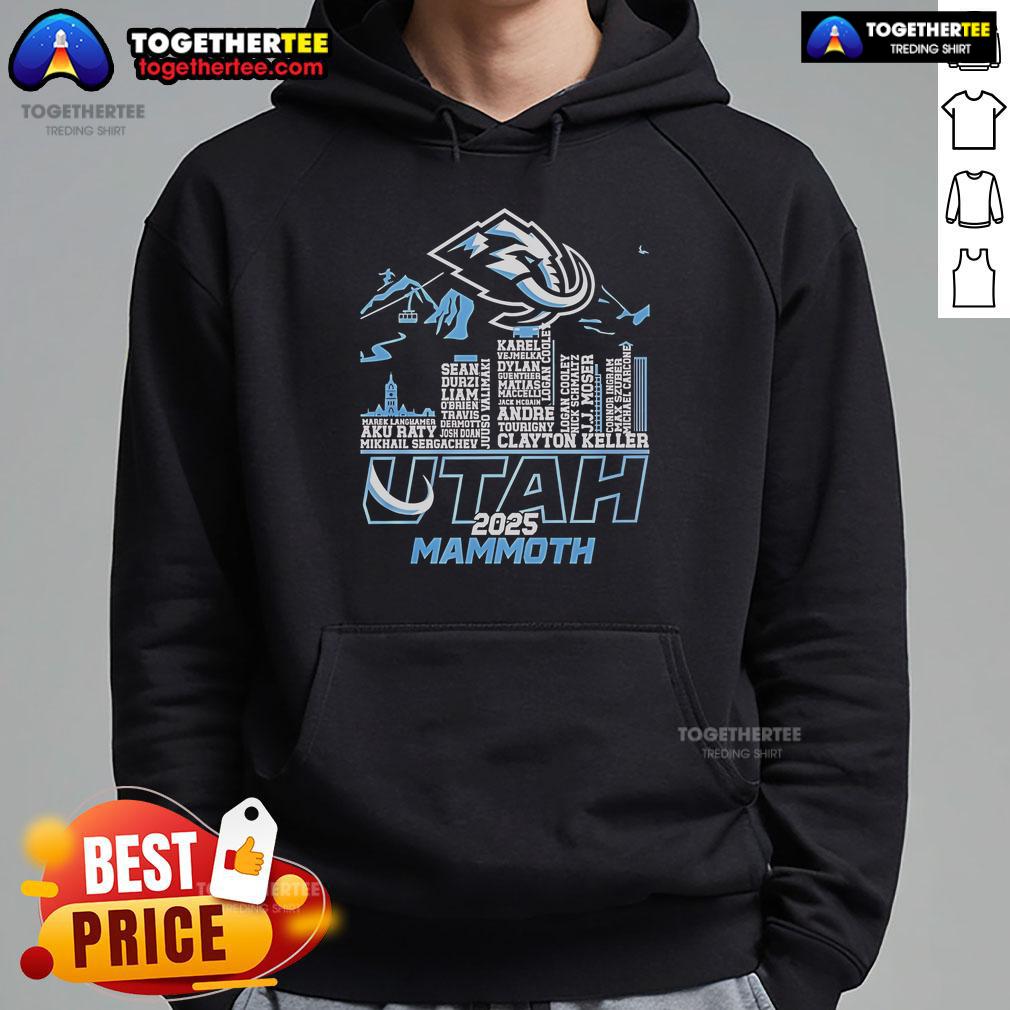 Official Utah Mammoth 2025 Names Skyline Logo T-Shirt - Image 2
