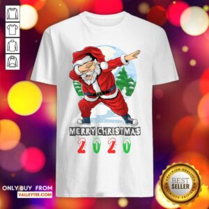 Pretty Merry Christmas 2020 Dabbing Santa Claus Shirt
