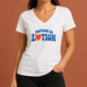 Alternative view of Hot Good Motion Is Lotion Fitness Exercise Motivation Shirt