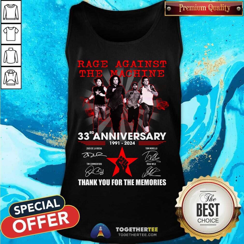 Great Rage Against The Machine 33rd Anniversary 1991-2024 T-Shirt - Image 3