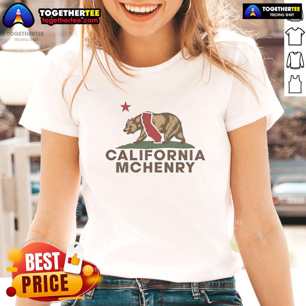 Nice Mchenry California Bear California Republic Wordplay Vintage T-Shirt - Image 3