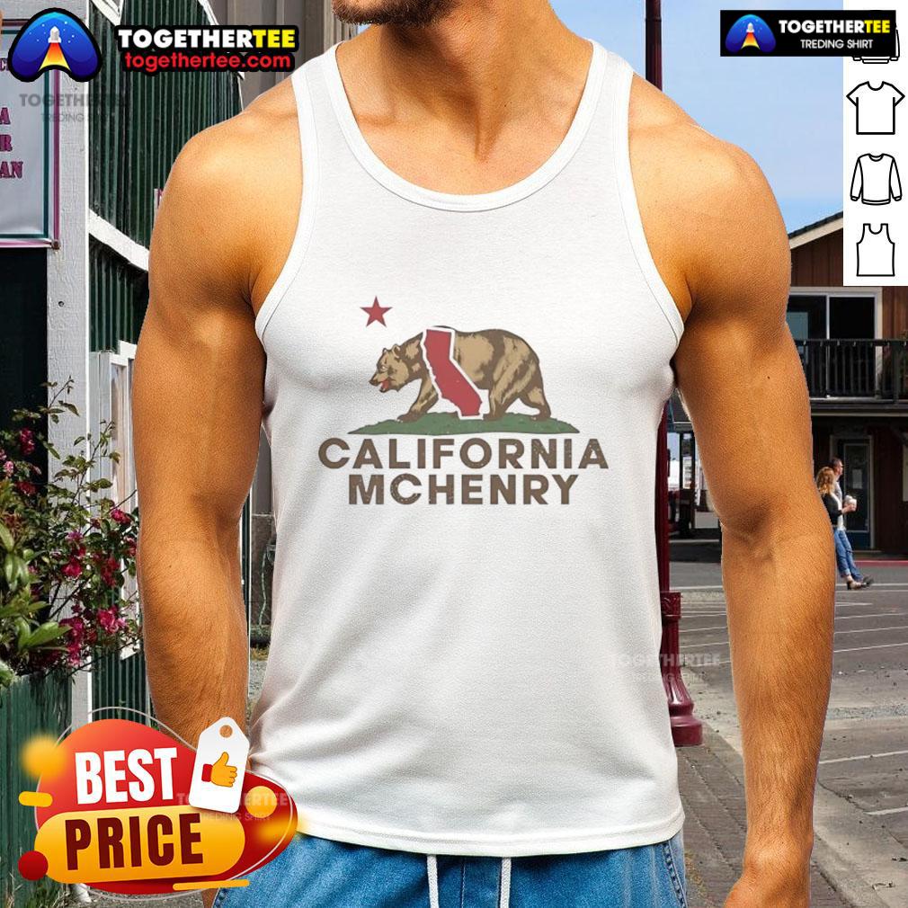 Nice Mchenry California Bear California Republic Wordplay Vintage T-Shirt - Image 4