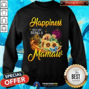 Alternative view of Happiness Is Being A Mamaw Sunflower Shirt
