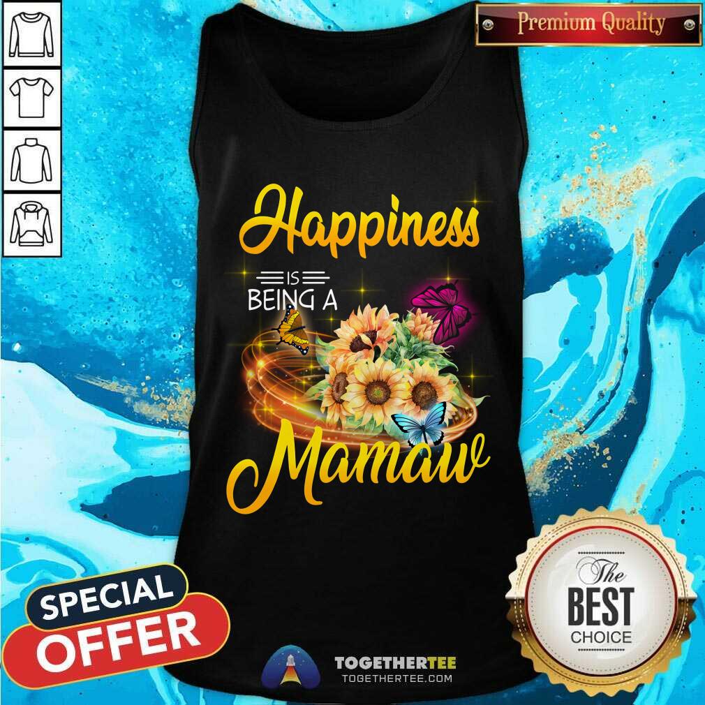 Happiness Is Being A Mamaw Sunflower Shirt - Image 4